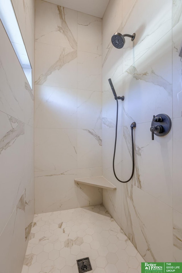 21056 Joseph St, Elkhorn, NE 68022 - full bathroom with a marble finish shower