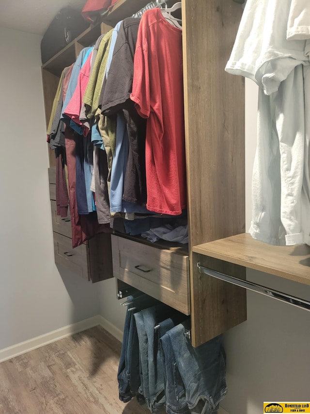 843 N 26th St, Beatrice, NE 68310 - walk in closet with wood finished floors