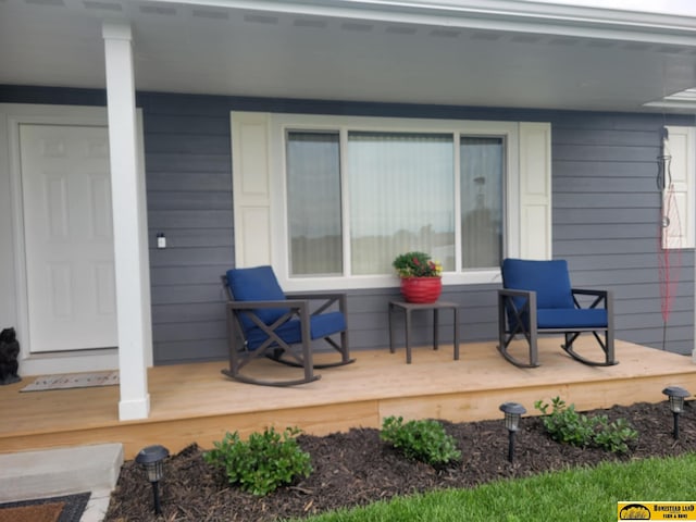 843 N 26th St, Beatrice, NE 68310 - view of wooden porch