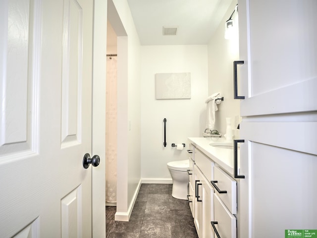 6212 Oak Hills Plz, Omaha, NE 68137 - bathroom with vanity, baseboards, and toilet