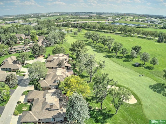 6212 Oak Hills Plz, Omaha, NE 68137 - aerial view of residential area featuring a golf club and a tree filled landscape