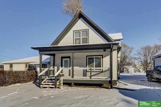2864 Spaulding St, Omaha, NE 68111 - view of front of house with covered porch