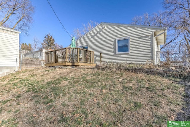 830 N 78th St, Omaha, NE 68114 - back of property with a wooden deck