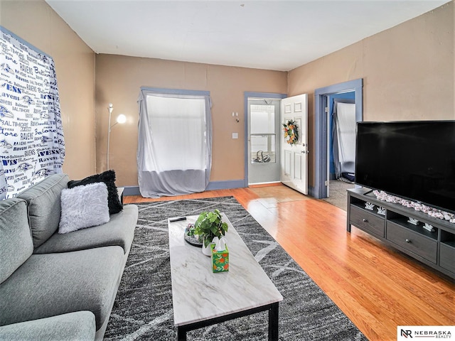 4834 Adams St, Lincoln, NE 68504 - living room featuring light wood finished floors