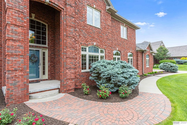 13303 Cuming St, Omaha, NE 68154 - entrance to property featuring brick siding
