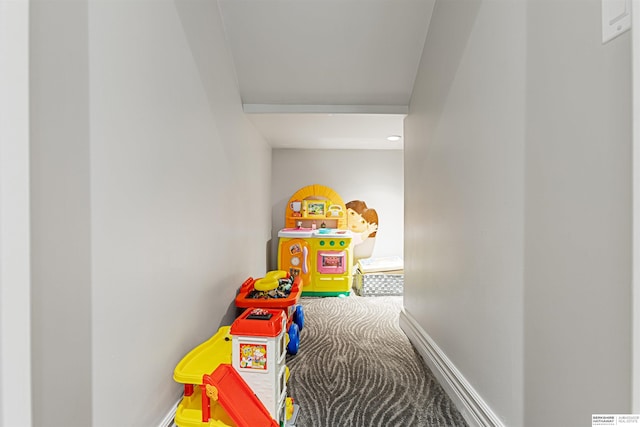 13303 Cuming St, Omaha, NE 68154 - rec room featuring carpet and baseboards
