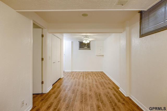 5617 S 93rd St, Omaha, NE 68127 - hall featuring wood finished floors and baseboards