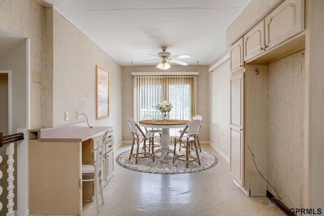 5617 S 93rd St, Omaha, NE 68127 - dining area with a ceiling fan