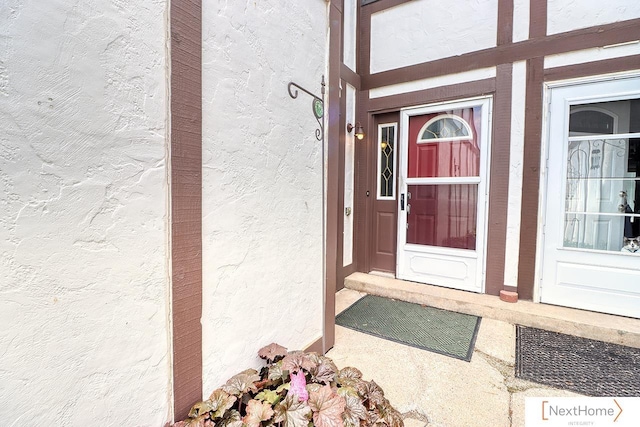 4115 N 45th Street Ct, Lincoln, NE 68504 - view of exterior entry with stucco siding