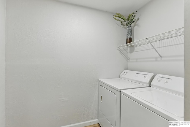 209 S Vine St, Mead, NE 68041 - laundry room with washing machine and dryer and baseboards