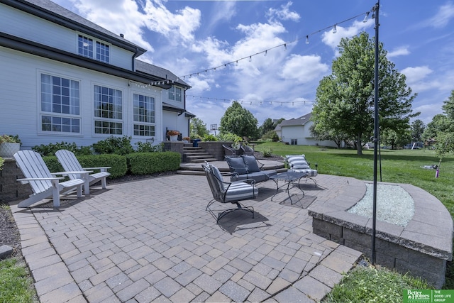 3902 Fox Ridge Dr, Bellevue, NE 68123 - view of patio / terrace