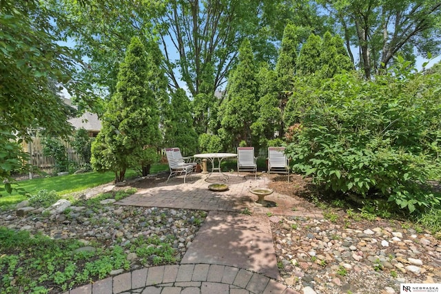 10428 Monroe St, Omaha, NE 68127 - view of yard featuring a patio area