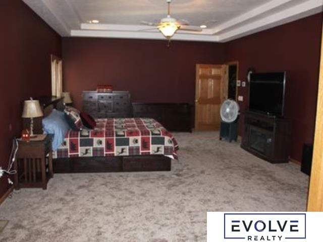 1599 S Main St Unit 7, Fremont, NE 68025 - carpeted bedroom with a raised ceiling