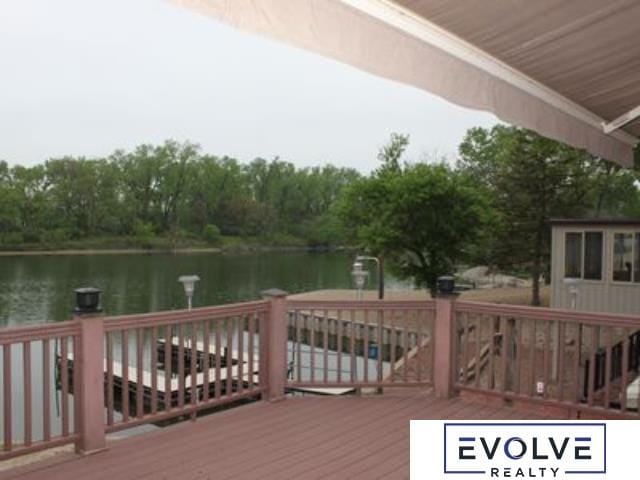 1599 S Main St Unit 7, Fremont, NE 68025 - deck with a water view