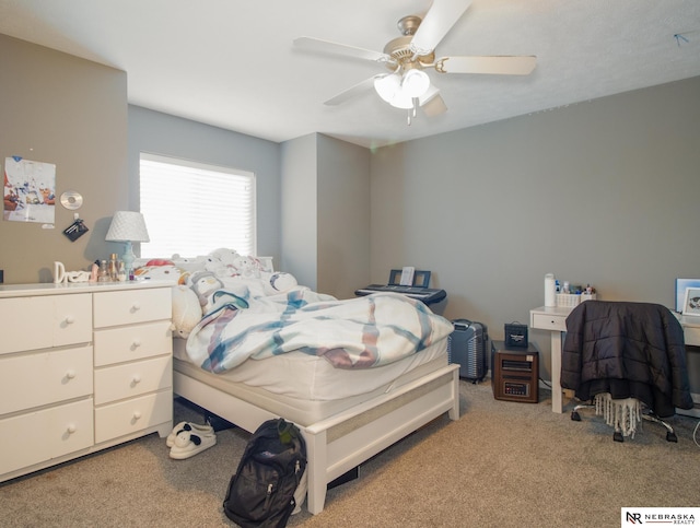 1715 Belford St, Lincoln, NE 68521 - bedroom featuring carpet flooring and ceiling fan