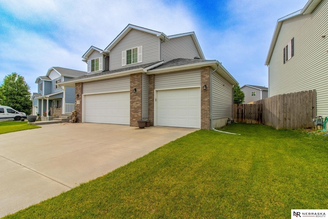 1715 Belford St, Lincoln, NE 68521 - traditional-style home featuring driveway, a garage, and brick siding