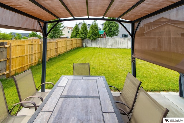 1715 Belford St, Lincoln, NE 68521 - view of yard featuring outdoor dining area and a patio area