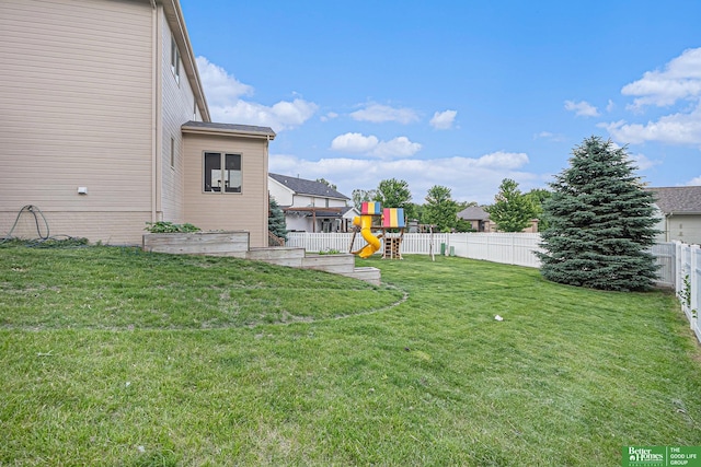 2231 Crystal Creek Dr, Papillion, NE 68046 - view of yard featuring a playground