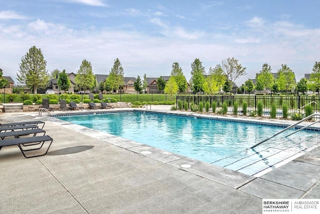 1809 S 220th Ave, Omaha, NE 68022 - community pool featuring a patio area and a residential view