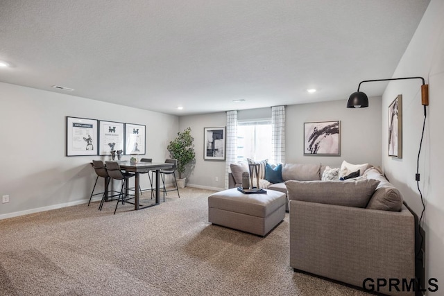 7232 S 204th Ave, Gretna, NE 68028 - living area with carpet floors, baseboards, and recessed lighting