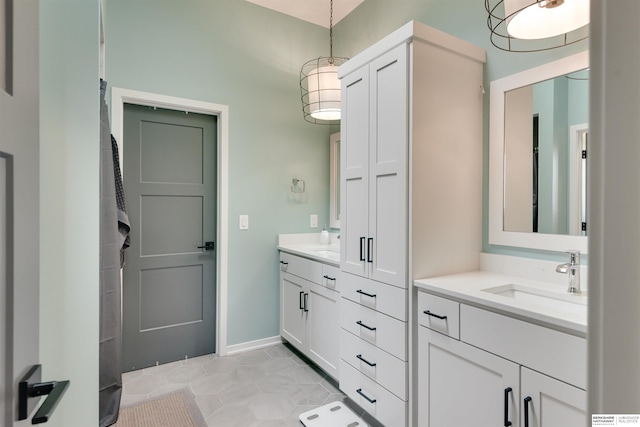 11511 S 190th St, Gretna, NE 68028 - full bathroom featuring vanity, baseboards, and tile patterned floors