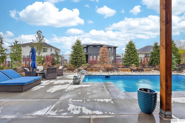 11511 S 190th St, Gretna, NE 68028 - view of pool featuring a patio area and a fenced backyard