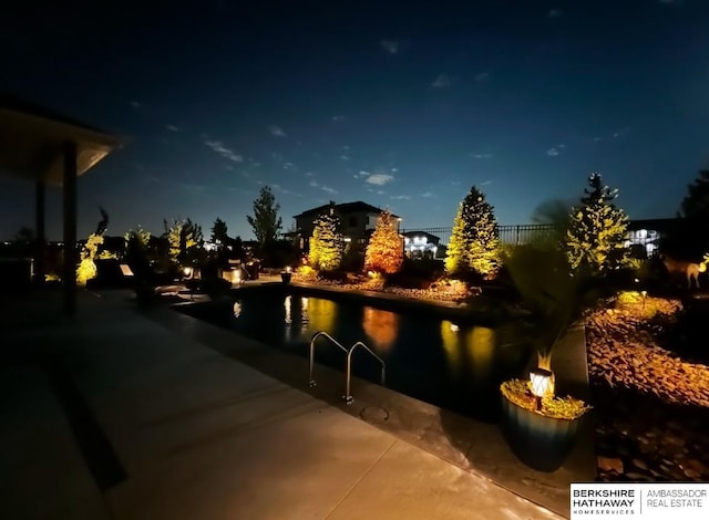 11511 S 190th St, Gretna, NE 68028 - view of patio at twilight