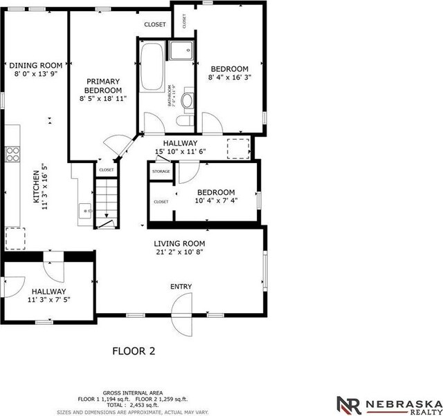 610 S 10th St, Plattsmouth, NE 68048 - property floor plan