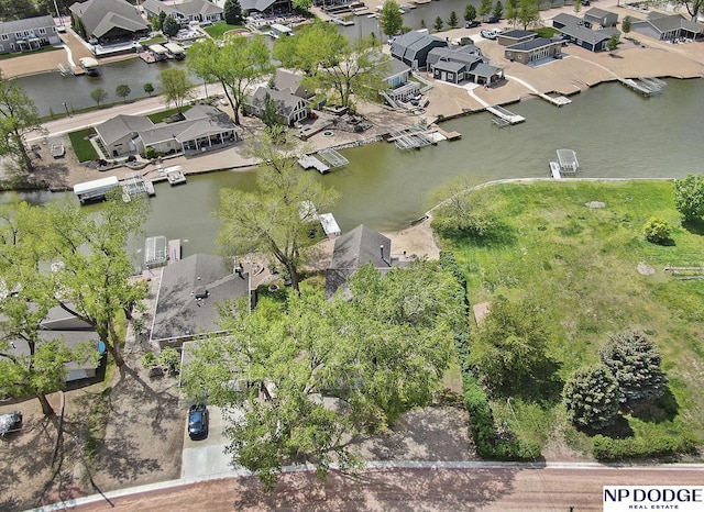 S-44 Poehling Ln, Fremont, NE 68025 - aerial perspective of suburban area with a nearby body of water
