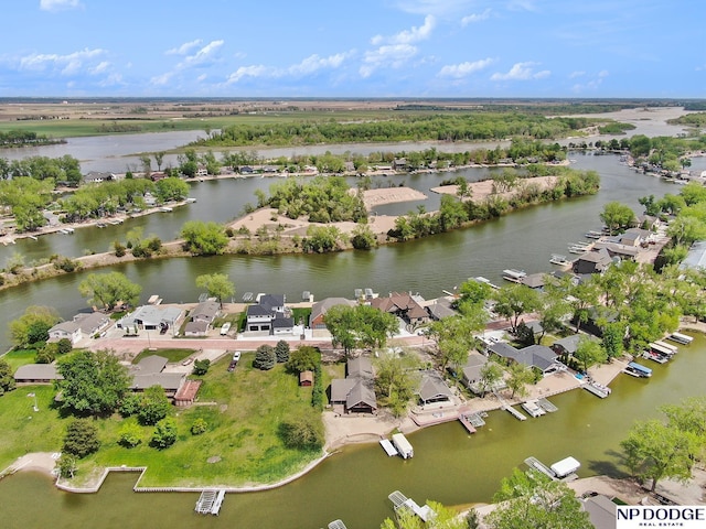 S-44 Poehling Ln, Fremont, NE 68025 - aerial view of residential area featuring a large body of water