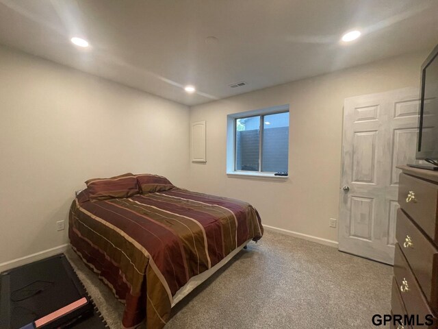 14316 S 19th Cir, Bellevue, NE 68123 - carpeted bedroom featuring baseboards and recessed lighting