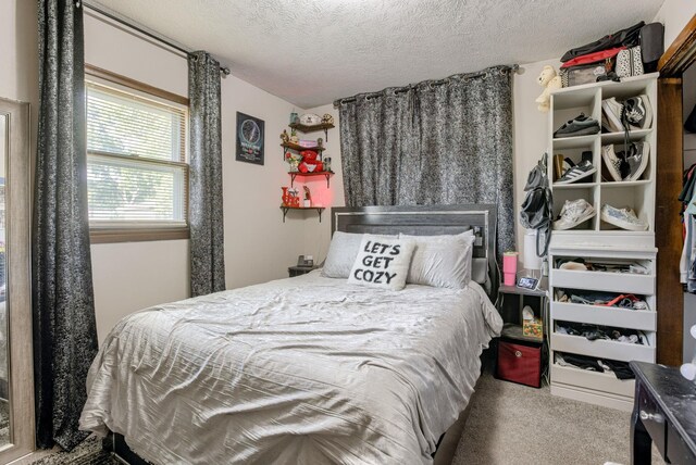 253 S 110th St, Omaha, NE 68154 - carpeted bedroom with a textured ceiling