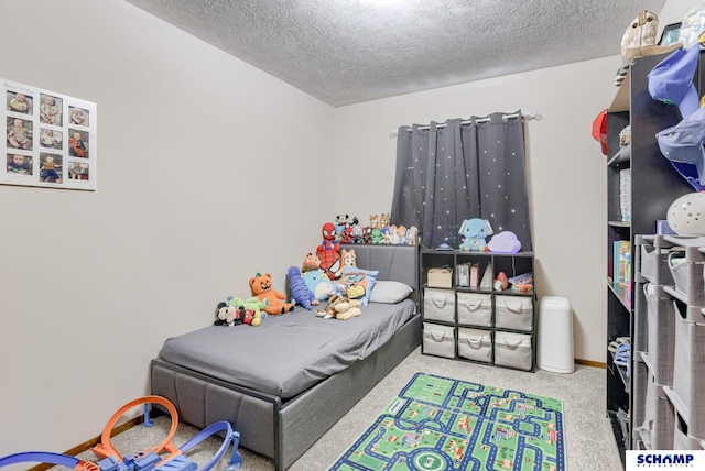 253 S 110th St, Omaha, NE 68154 - bedroom featuring carpet flooring, a textured ceiling, and baseboards
