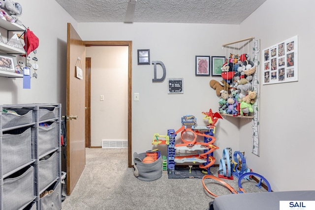 253 S 110th St, Omaha, NE 68154 - playroom with carpet floors and a textured ceiling