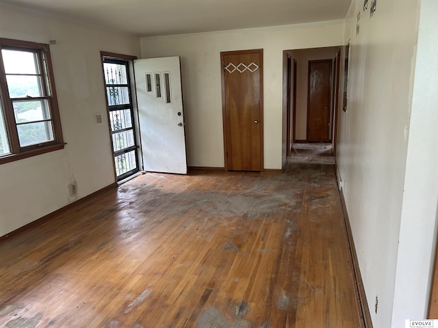 5329 N 47th St, Omaha, NE 68104 - spare room with hardwood / wood-style floors and baseboards