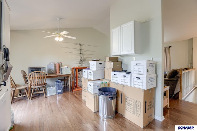 17103 Taylor St, Omaha, NE 68116 - storage room featuring a ceiling fan