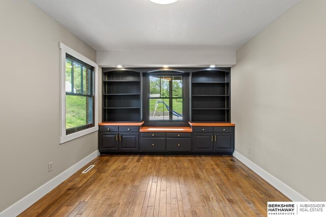 17409 Webster Blvd, Plattsmouth, NE 68048 - unfurnished living room featuring hardwood / wood-style floors, plenty of natural light, and baseboards