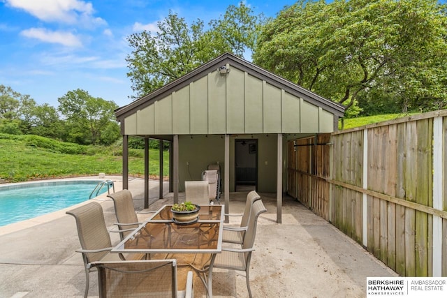 17409 Webster Blvd, Plattsmouth, NE 68048 - view of patio / terrace featuring an outdoor pool