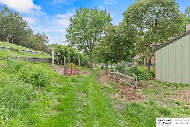 17409 Webster Blvd, Plattsmouth, NE 68048 - view of yard with a garden