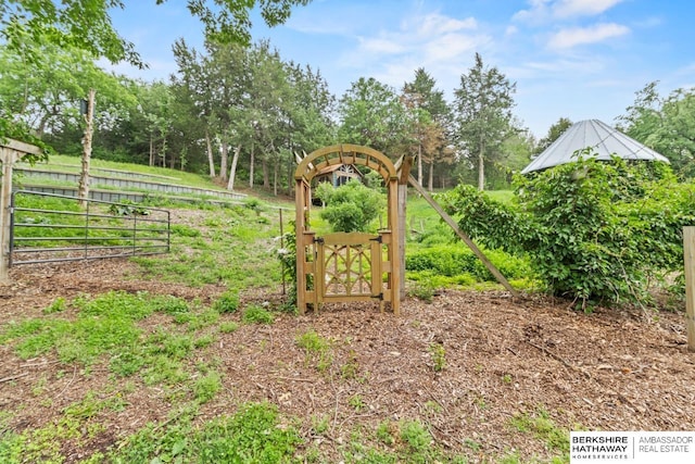 17409 Webster Blvd, Plattsmouth, NE 68048 - gate featuring view of scattered trees