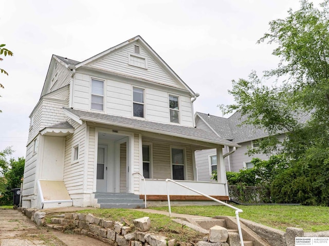 4328 Burdette St, Omaha, NE 68111 - view of front of house with a porch