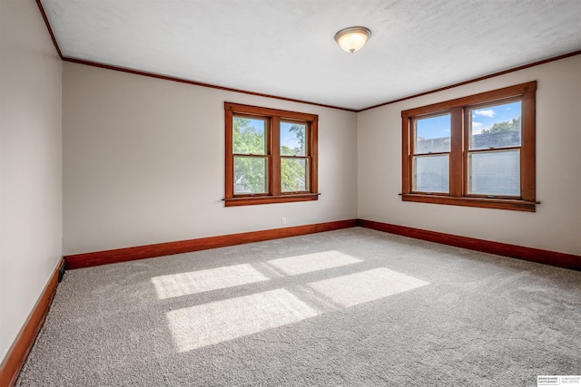 620 Dorcas St, Omaha, NE 68108 - carpeted empty room with healthy amount of natural light, baseboards, and crown molding