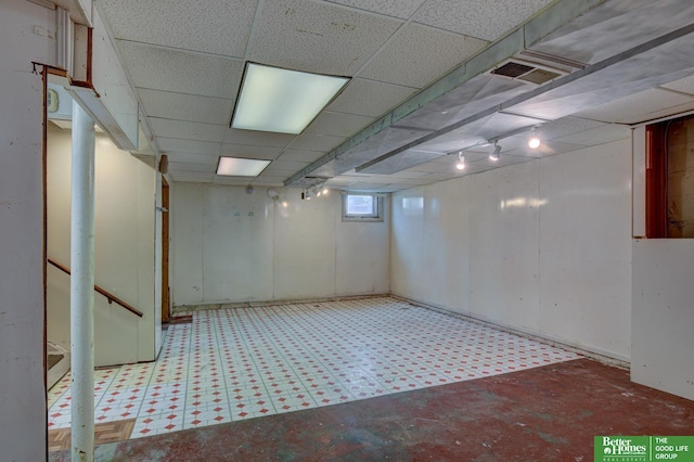 902 S 57th St, Omaha, NE 68106 - basement with tile patterned floors