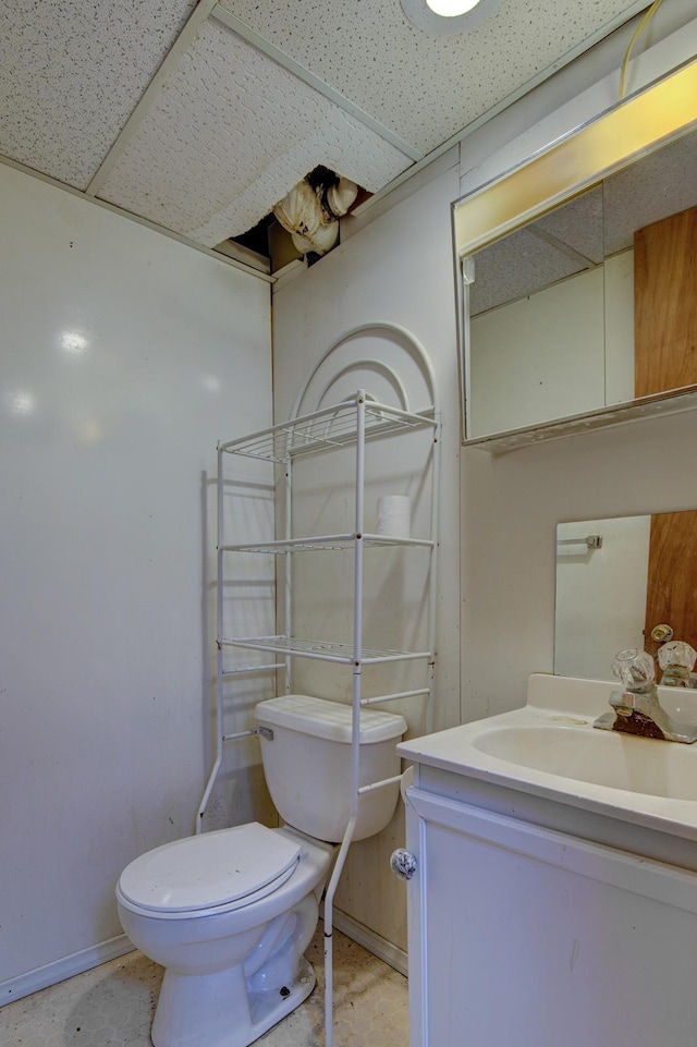 902 S 57th St, Omaha, NE 68106 - bathroom with toilet and vanity