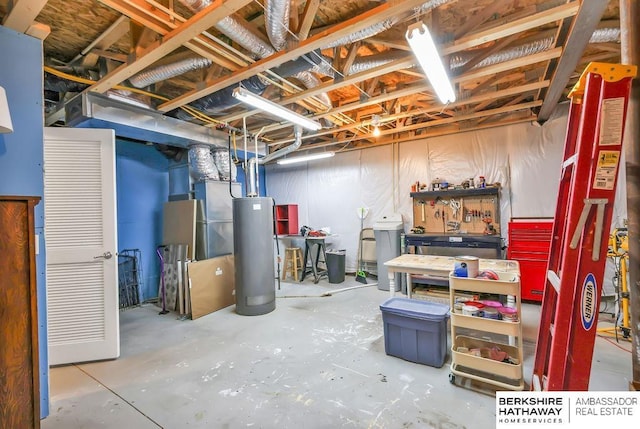 14807 S 24th St, Bellevue, NE 68123 - unfinished basement with water heater