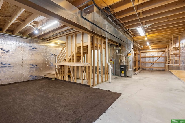 4602 N 155th Ave, Omaha, NE 68116 - unfinished below grade area featuring gas water heater and heating unit