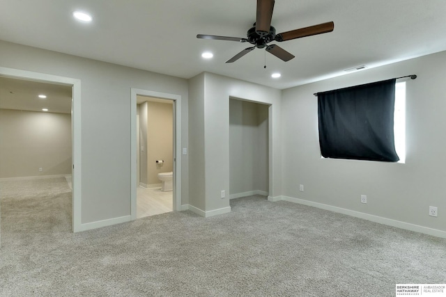 18337 Polk St, Omaha, NE 68135 - unfurnished bedroom featuring carpet flooring, recessed lighting, connected bathroom, and baseboards