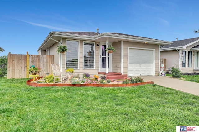 2833 NW 55th St, Lincoln, NE 68524 - ranch-style house with an attached garage and driveway