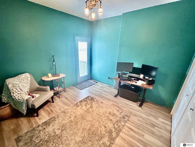 7615 Greycliff Dr, Lincoln, NE 68516 - office featuring wood finished floors and baseboards