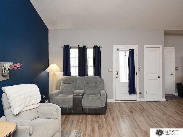 7615 Greycliff Dr, Lincoln, NE 68516 - living area featuring light wood-type flooring and baseboards
